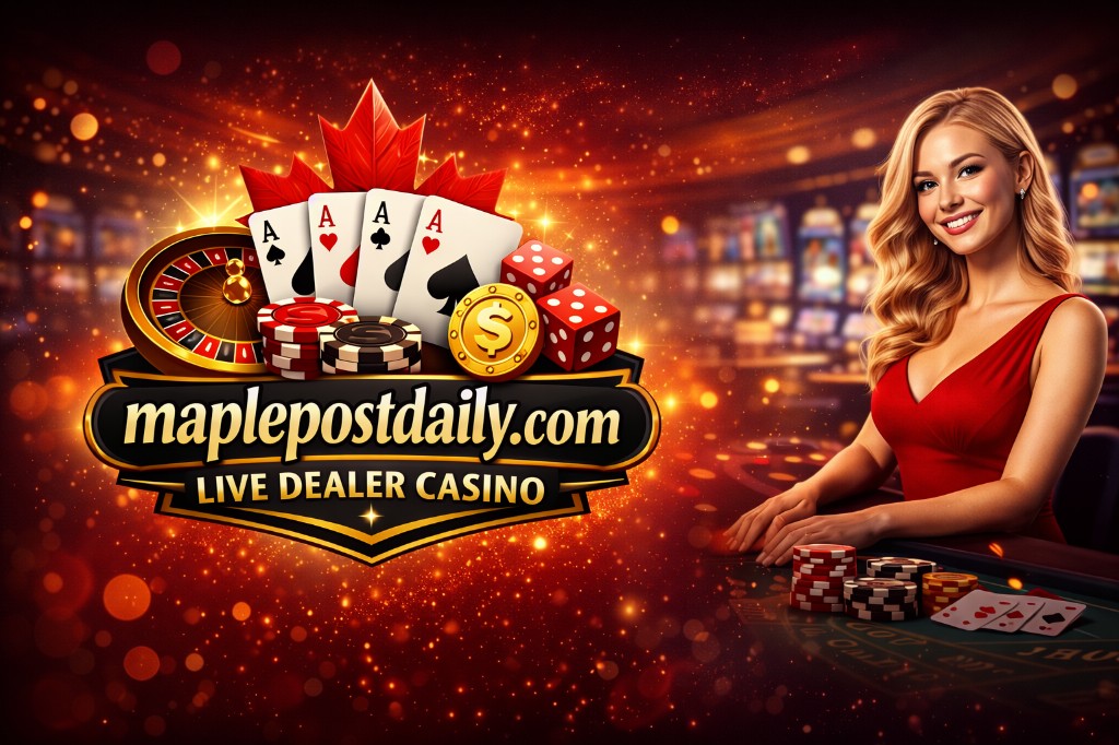 MaplePostDaily.com live dealer casino Canada banner